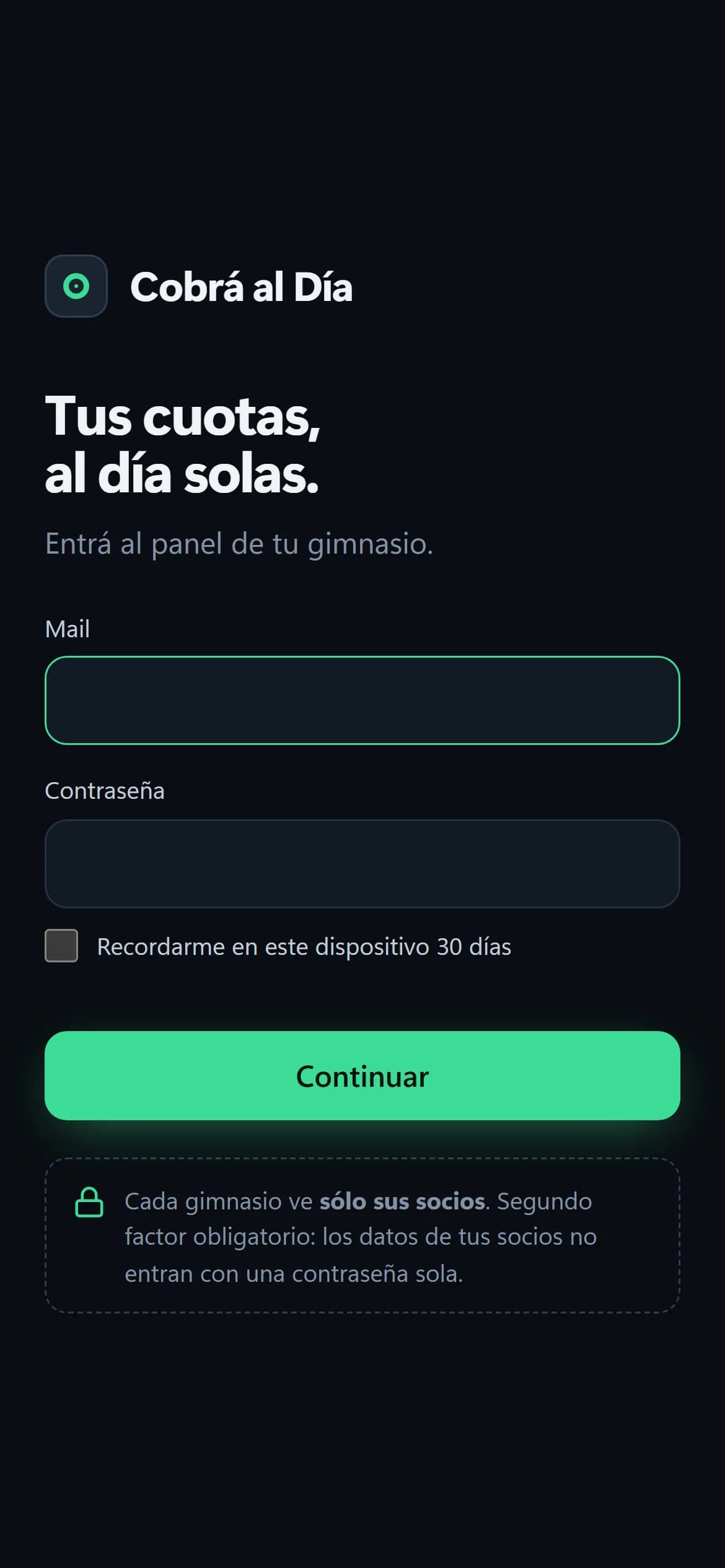 La página de gracias a la que vuelve después de pagar