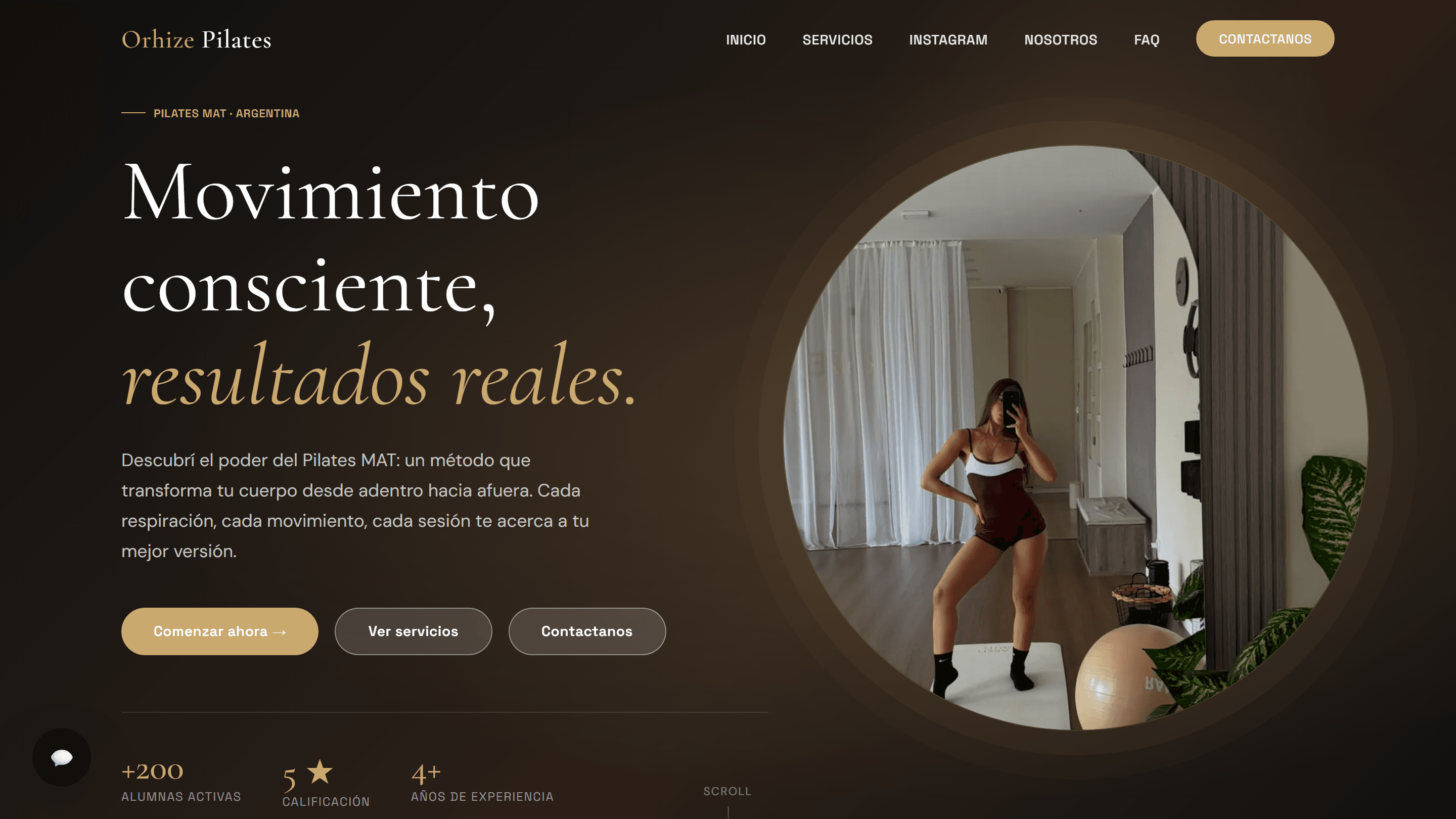Orhize Pilates — A Pilates studio selling plans, a manual and apparel from one site