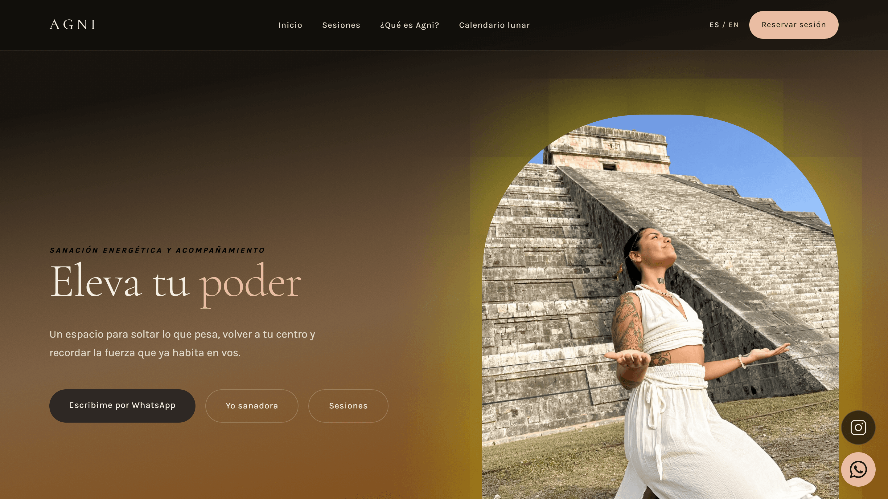 Agni — Holistic coaching in two languages, with a lunar calendar and session booking